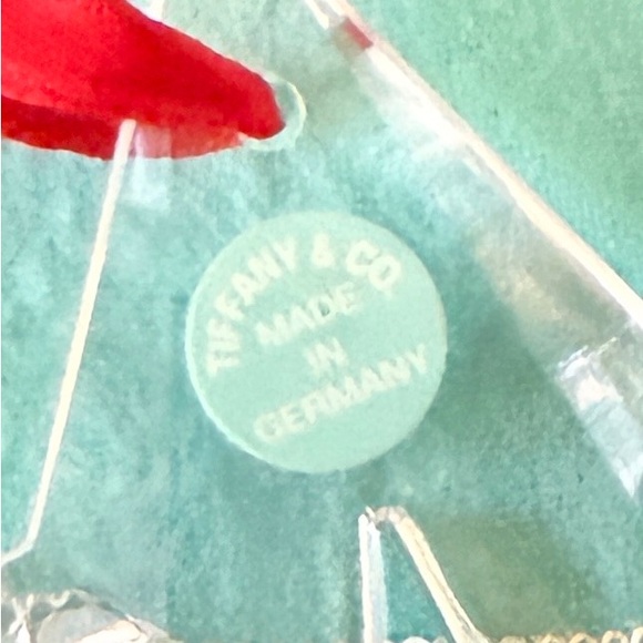 Tiffany & Co. Large Crystal Star Christmas Ornament With Blue Felt Bag - Picture 5 of 5